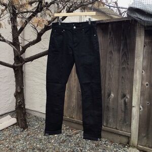 Uniqlo +J Jil Sander Black Selvedge Denim Straight Fit Jeans Mens 30